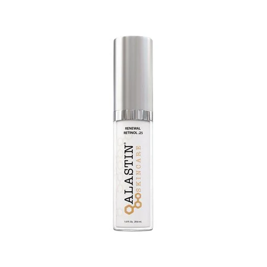 Tube of Alastin Renewal Retinol 0.25 for anti-aging and skin renewal, offered at Bedford Skincare in Westlake Village